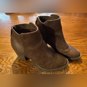American Eagle Outfitters Dark Brown Ankle Booties Size 9